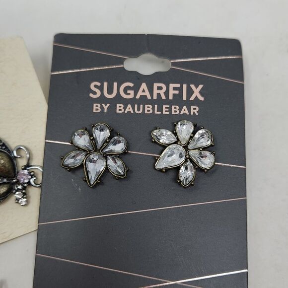 Rhinestone Earring Lot Baublerbar Dangle Drop Stud - Picture 4 of 5